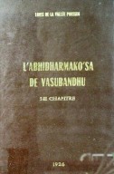 L’Abhidharmako’sa De Vasubandhu