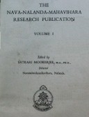 The Nava-Nalanda-Mahavihara Research Publication Vol. I